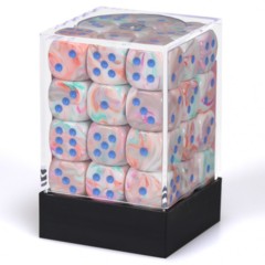 Chessex Dice: 12mm D6 36ct Festive Pop Art Blue CHX27944