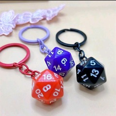 Keychain D20 - (assorted colors)