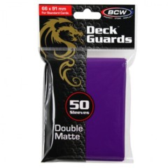 BCW Deck Guard Sleeves: Matte Purple 1-DGM-PUR