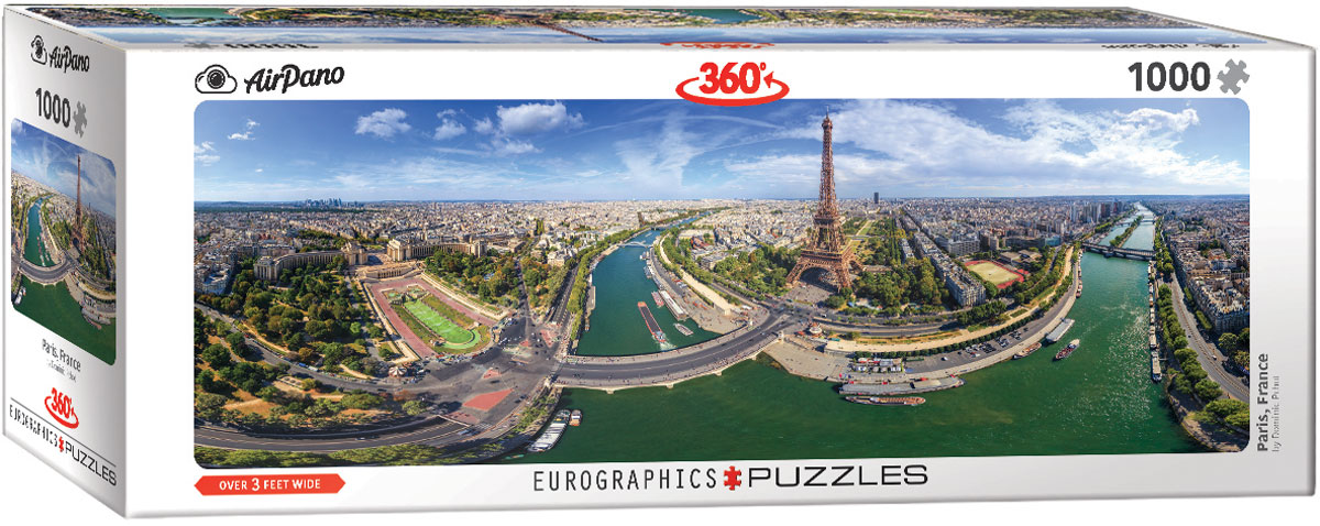 Paris France - Panoramic 1000 pc puzzle