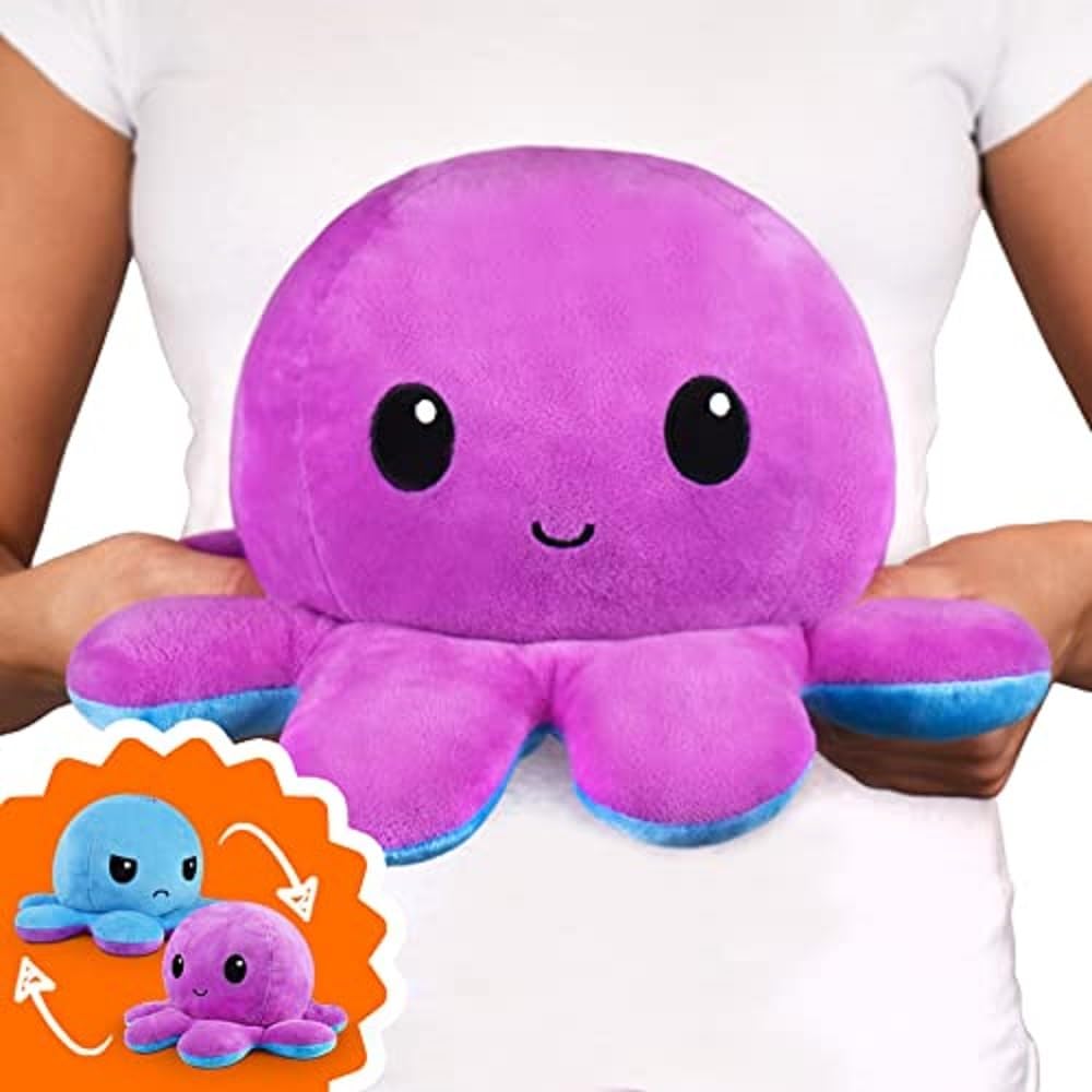 Reversible Plush: Octopus Purple & Blue (BIG)
