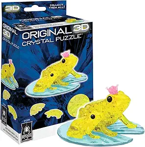 3D Crystal Puzzle: Frog Yellow Level 1