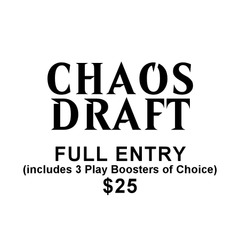 Chaos Draft Event Entry - Full Entry (includes 3 Play Boosters of Choice)