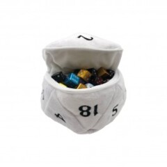 Ultra Pro Dice: D20 Plush Dice Bag White 15756