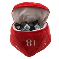 Ultra Pro Dice: D20 Plush Dice Bag Red 15757