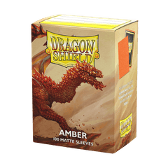 Dragon Shield - 100ct Standard Size - Amber Matte