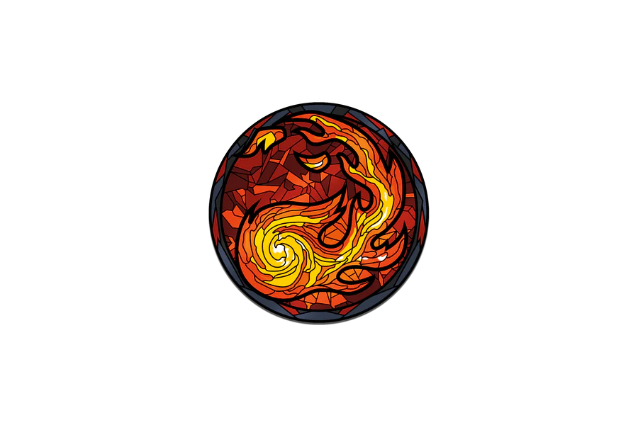 Magic: The Gathering - Stained Glass Mountain Pin
