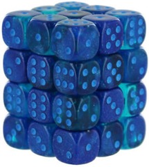 Chessex 12mm d6 Set: Gemini Luminary - Blue-Blue w/Light Blue - CHX26863