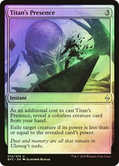 Titan's Presence - Foil