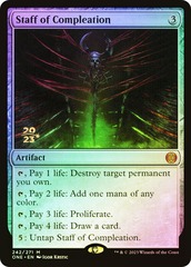 Staff of Compleation - Foil - Prerelease Promo