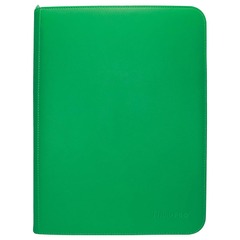 ULTRA PRO: VIVID COLLECTION: 9-POCKET ZIPPERED PRO-BINDER: GREEN