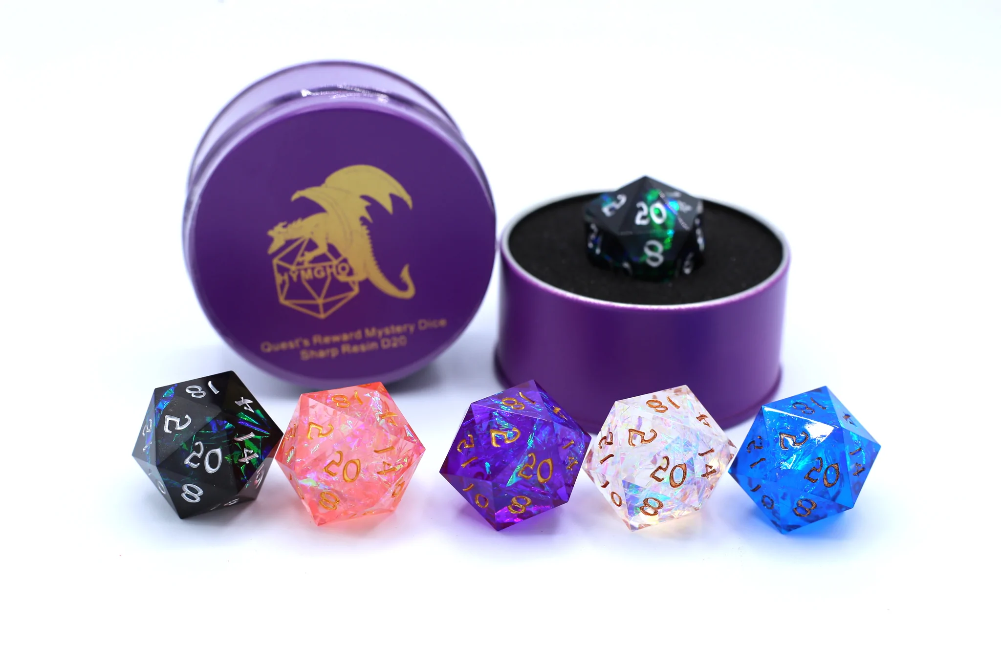 Mystery Dice Sharp Resin D20