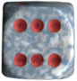 12 Air Speckled 16mm D6 Dice Block Chx 25700