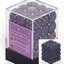 36 Cobalt Speckled 12mm d6  Block Chx 25907