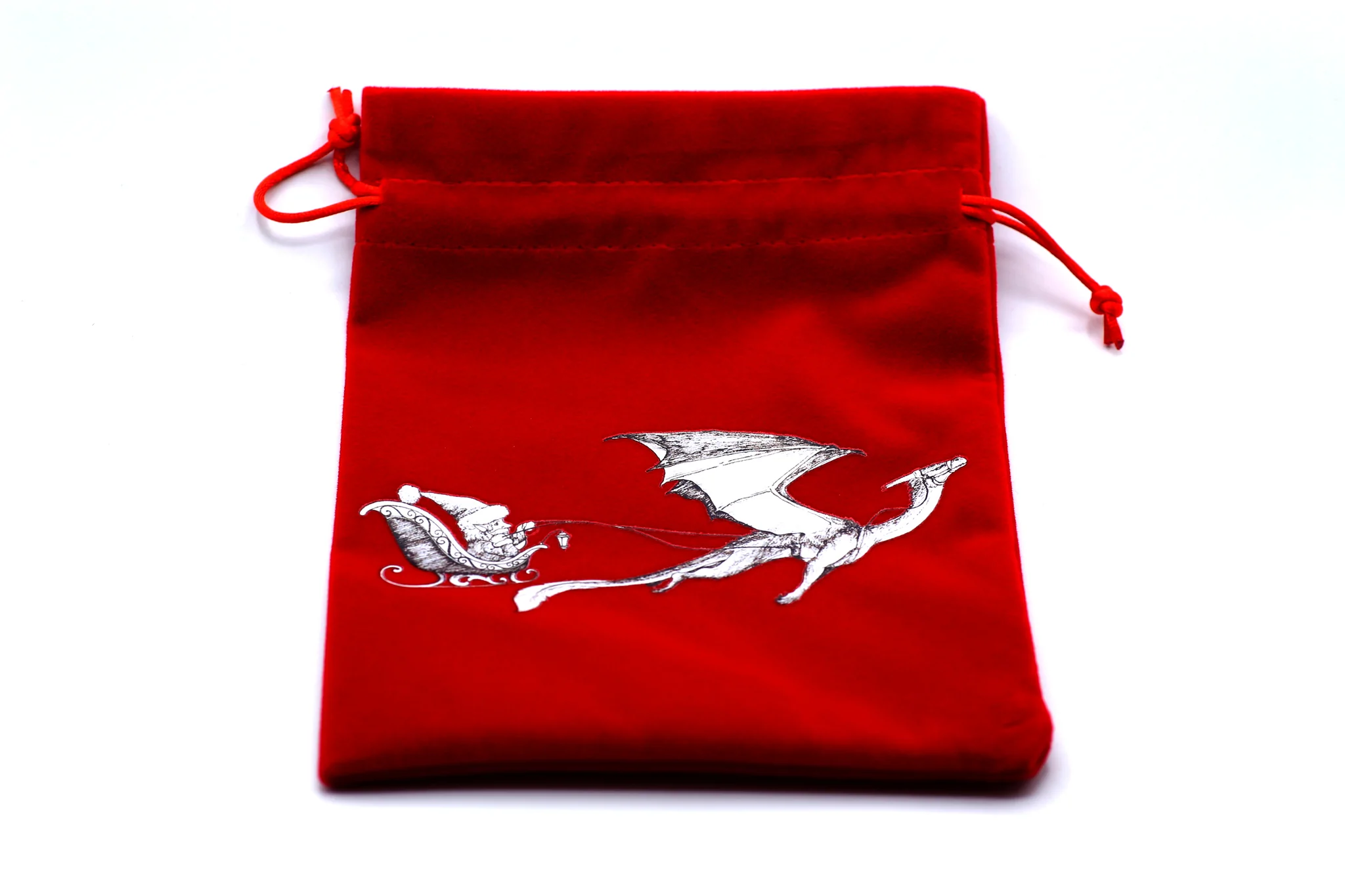 Christmas Themed Dice Bag - Dragon Sleigh