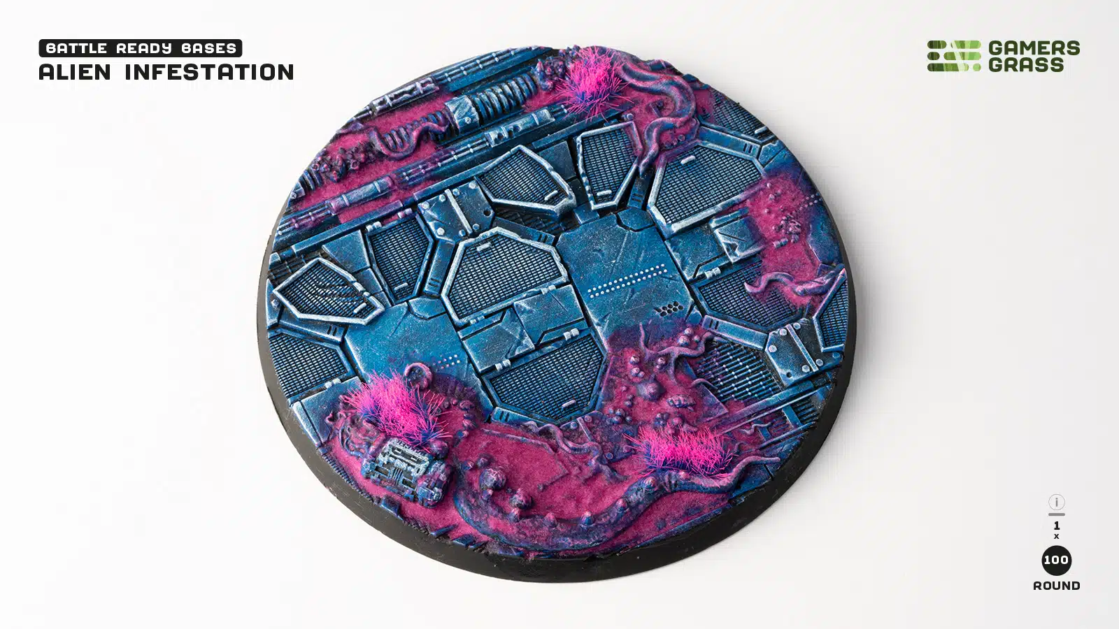 Alien Infestation Bases, Round 100mm (x1)