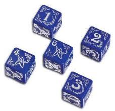 Arkham Horror Blessed Dice set