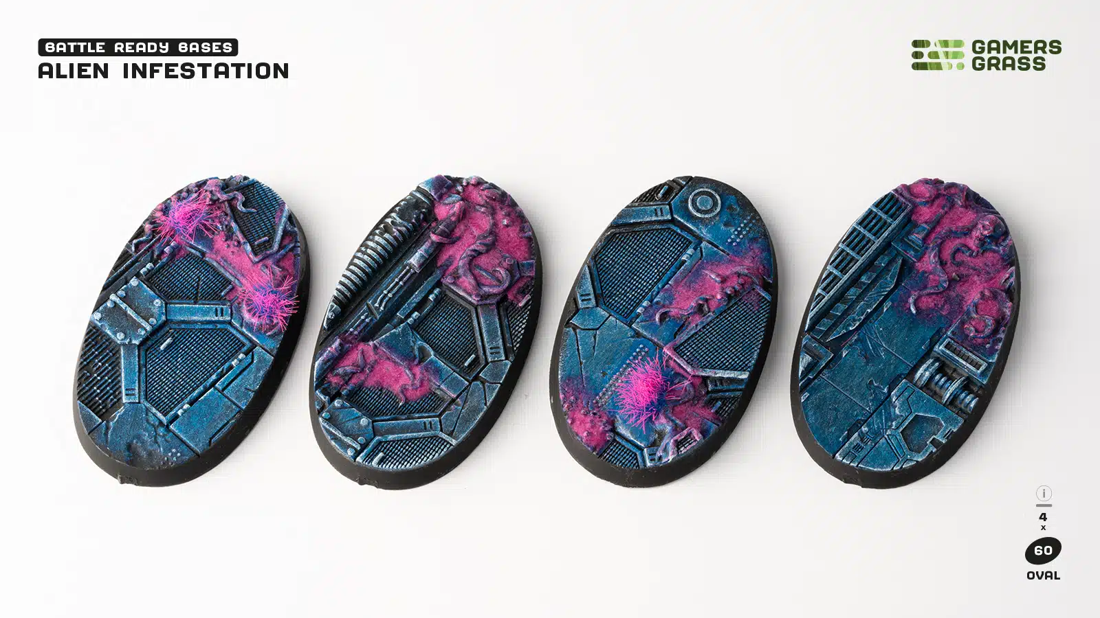 Alien Infestation Bases, Oval 60mm (x4