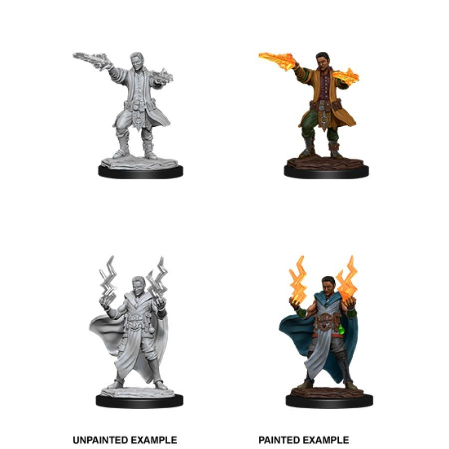 DUNGEONS AND DRAGONS: NOLZURS MARVELOUS UNPAINTED MINIATURES: W12 MALE HUMAN SORCERER