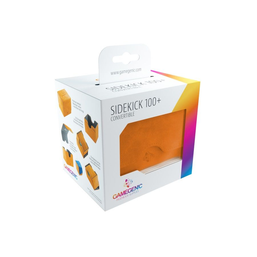GAMEGENIC: SIDEKICK DECK BOX 100+ ORANGE