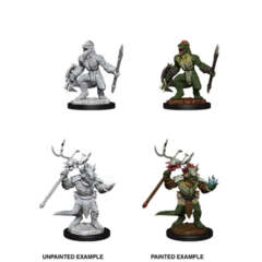 DUNGEONS AND DRAGONS: NOLZUR'S MARVELOUS UNPAINTED MINIATURES: W12 LIZARDFOLK AND LIZARDFOLK SHAMAN