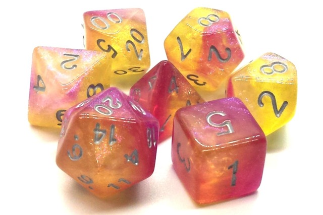 Old School RPG Dice Set: Galaxy Supernova