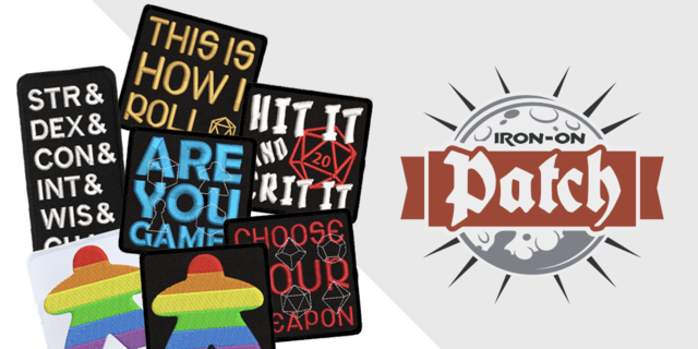 I Love Board Games Iron-on patch by Redking