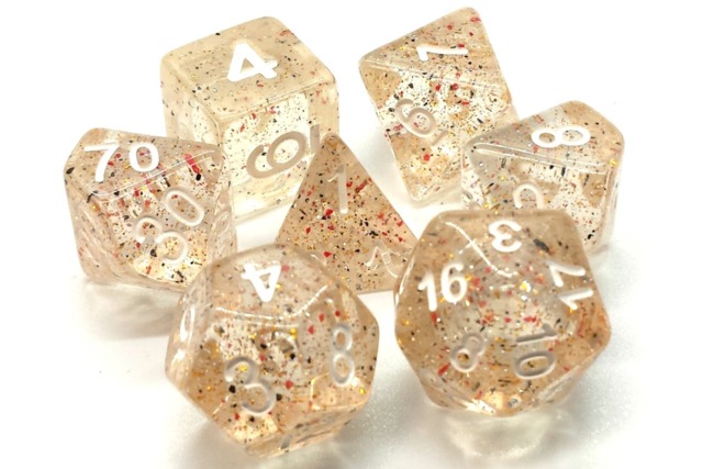 Old School RPG Dice Set Particles: Confetti