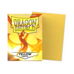 Dragon Shield - Yellow - Matte Sleeves - Standard Size (100 ct.)