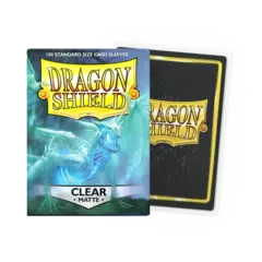 Dragon Shield - Clear - Matte Sleeves - Standard Size (100 ct.)