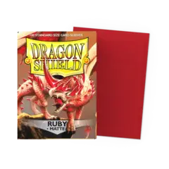 Dragon Shield - Ruby - Matte Sleeves - Standard Size (100 ct.)