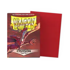 Dragon Shield - Crimson - Matte Sleeves - Standard Size (100 ct.)