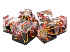 7-Die Set Infused - Lava Flow Yellow (Lab Dice)