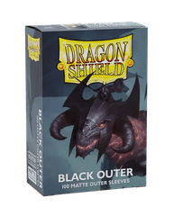 Dragon Shield - Black - Matte Outer Sleeves - Standard Size (100 ct.)