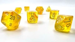 CHX30053: 7-Die Set Borealis Luminary: Cannery/White (Lab Dice 6)