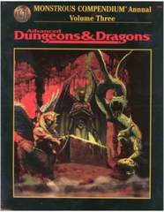 Dungeons & Dragons Monstrous Compendium Annual Volume Three