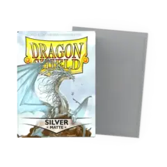 Dragon Shield - Silver - Matte Sleeves - Standard Size (100 ct.)
