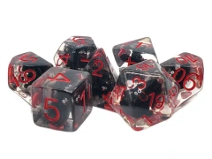 7-Die Set Infused - Bat Black (Lab Dice)