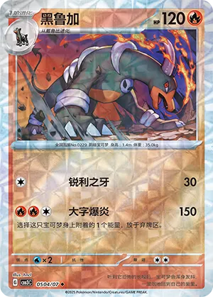 Houndoom - 0504/07 - Uncommon - Rotary Pattern Holofoil