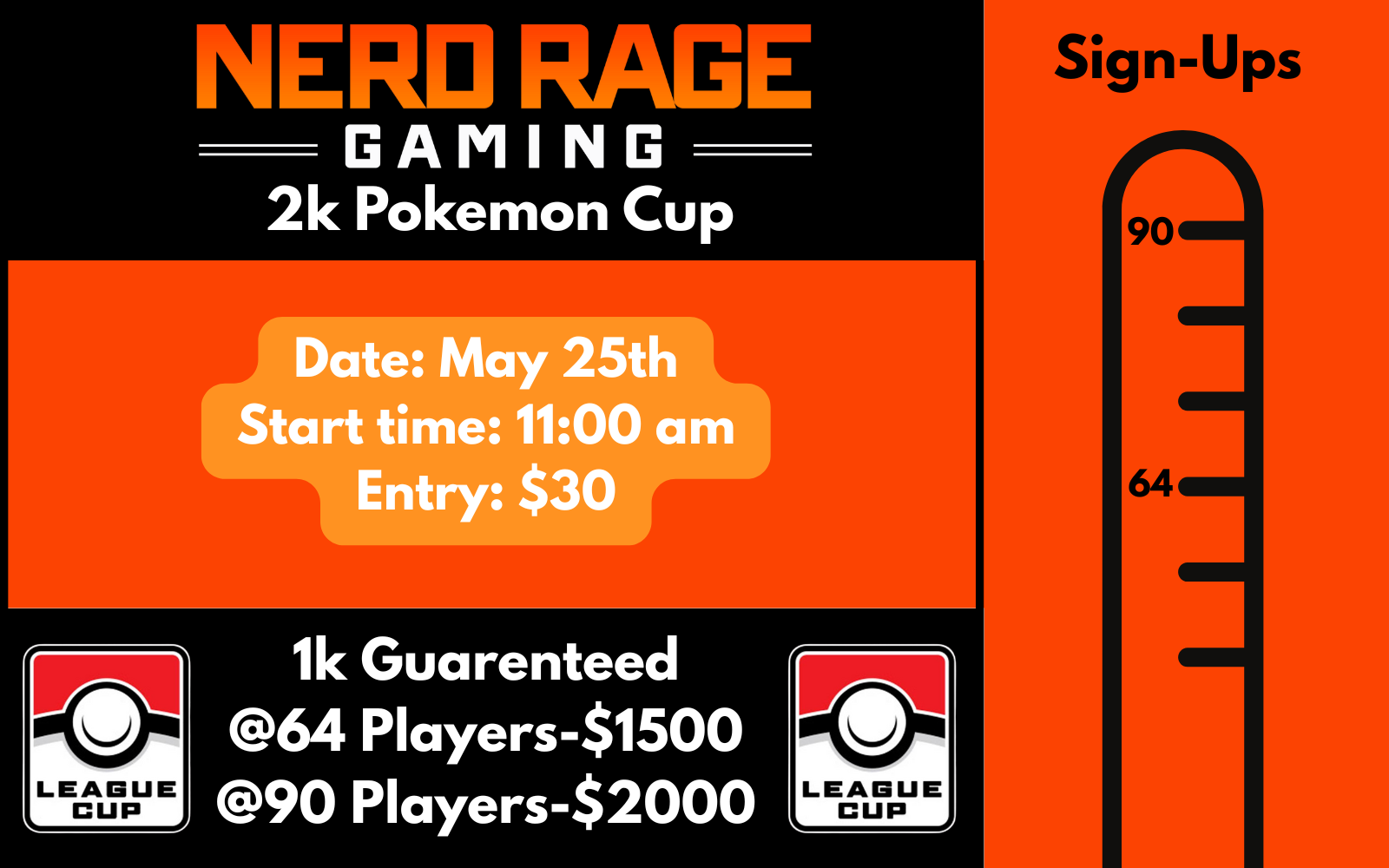05/25 - Pokémon Cup! (Juniors/Seniors)
