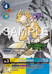 Renamon - EX4-024 (2024 Evolution Cup Top 4) - Foil