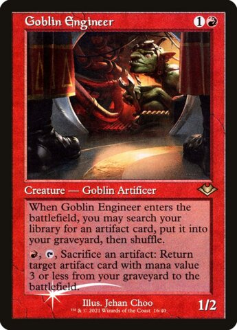 Goblin Engineer (Retro Frame) - Foil