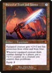 Sword of Truth and Justice (Retro Frame) (Foil Etched) - Foil