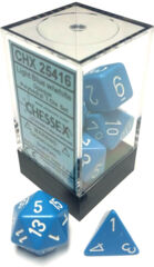 7-Die Set Opaque: Light Blue w/White