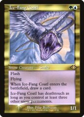 Ice-Fang Coatl (Retro Frame) (Foil Etched) - Foil