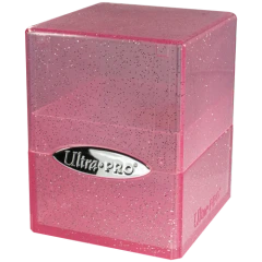 Satin Cube - Glitter Pink