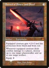 Sword of Sinew and Steel (Retro Frame) (Foil Etched) - Foil