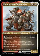 Firesong and Sunspeaker (Foil Etched) - Foil