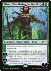 Nissa, Who Shakes the World (Stained Glass) - Foil