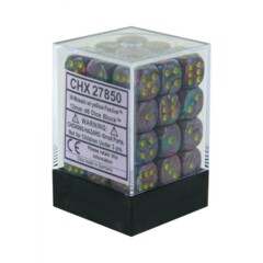 12mm D6 Festive: Mosaic w/Yellow